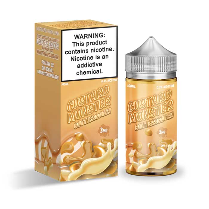 Butterscotch Custard - Custard Monster - 100mL - Apes Vapes UAE