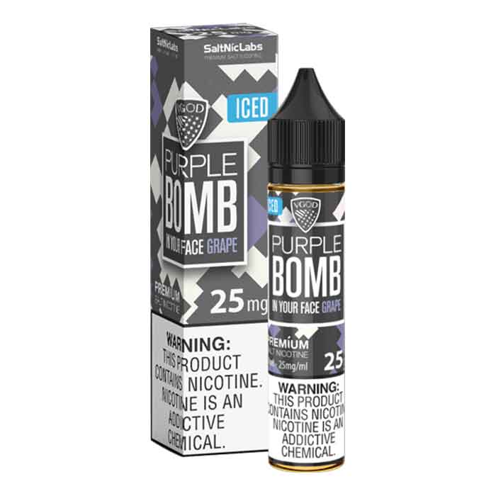 VGOD Iced Purple Bomb SaltNic - 30mL - Apes Vapes UAE